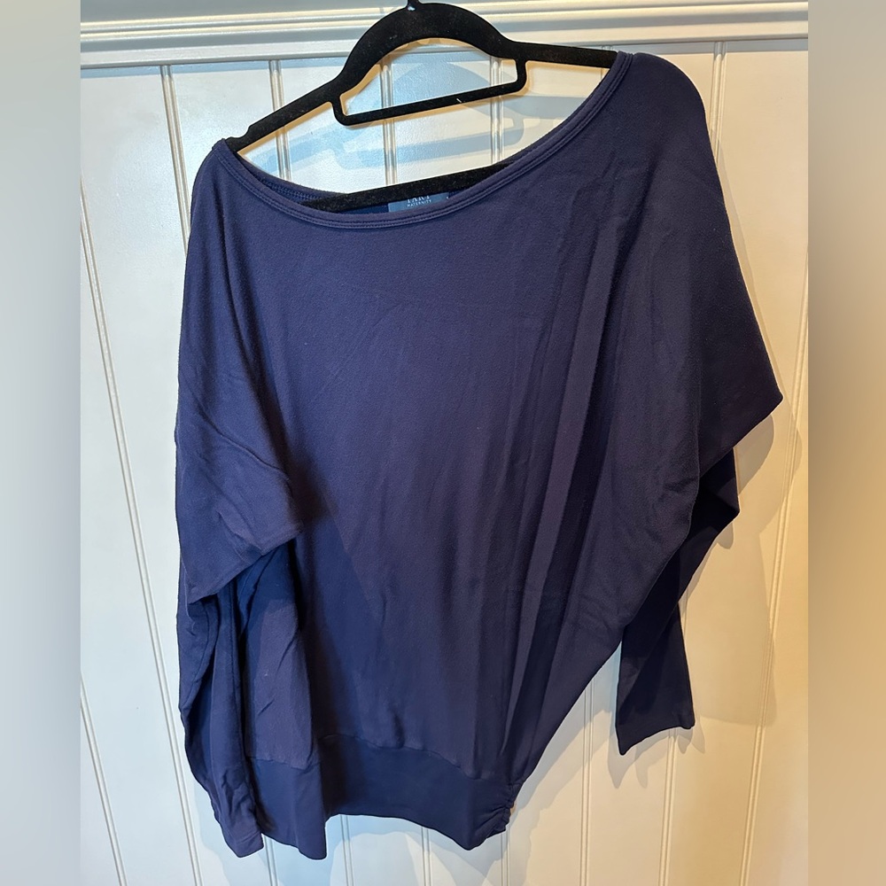 TART MATERNITY Ladies Women’s Size Small Navy Blue Assymetrical Maternit…